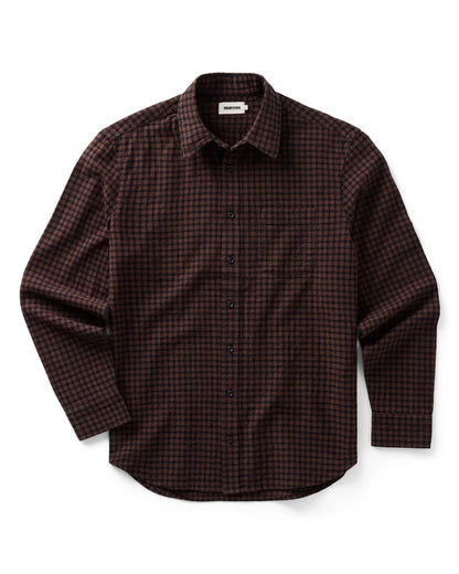 The California Shirt in Black Cherry Gingham