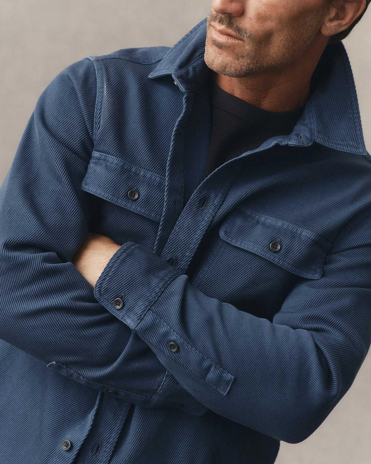 The Ledge Shirt in Atlantic Twill