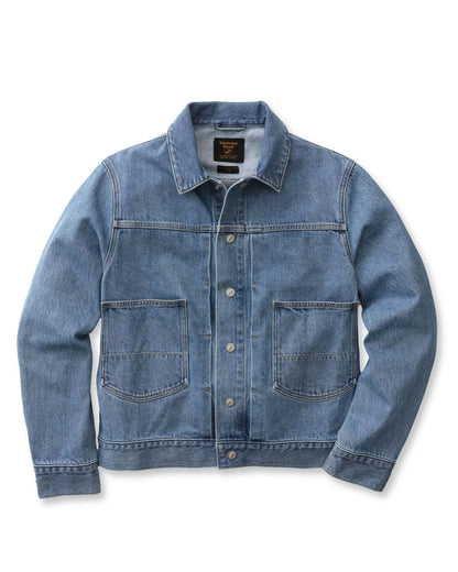 The Haight Jacket in Light Wash Hemp Denim