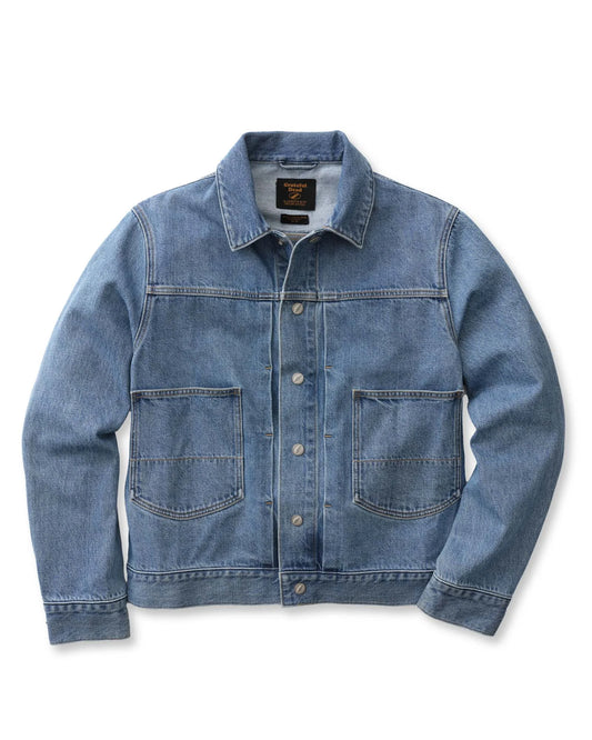 The Haight Jacket in Light Wash Hemp Denim