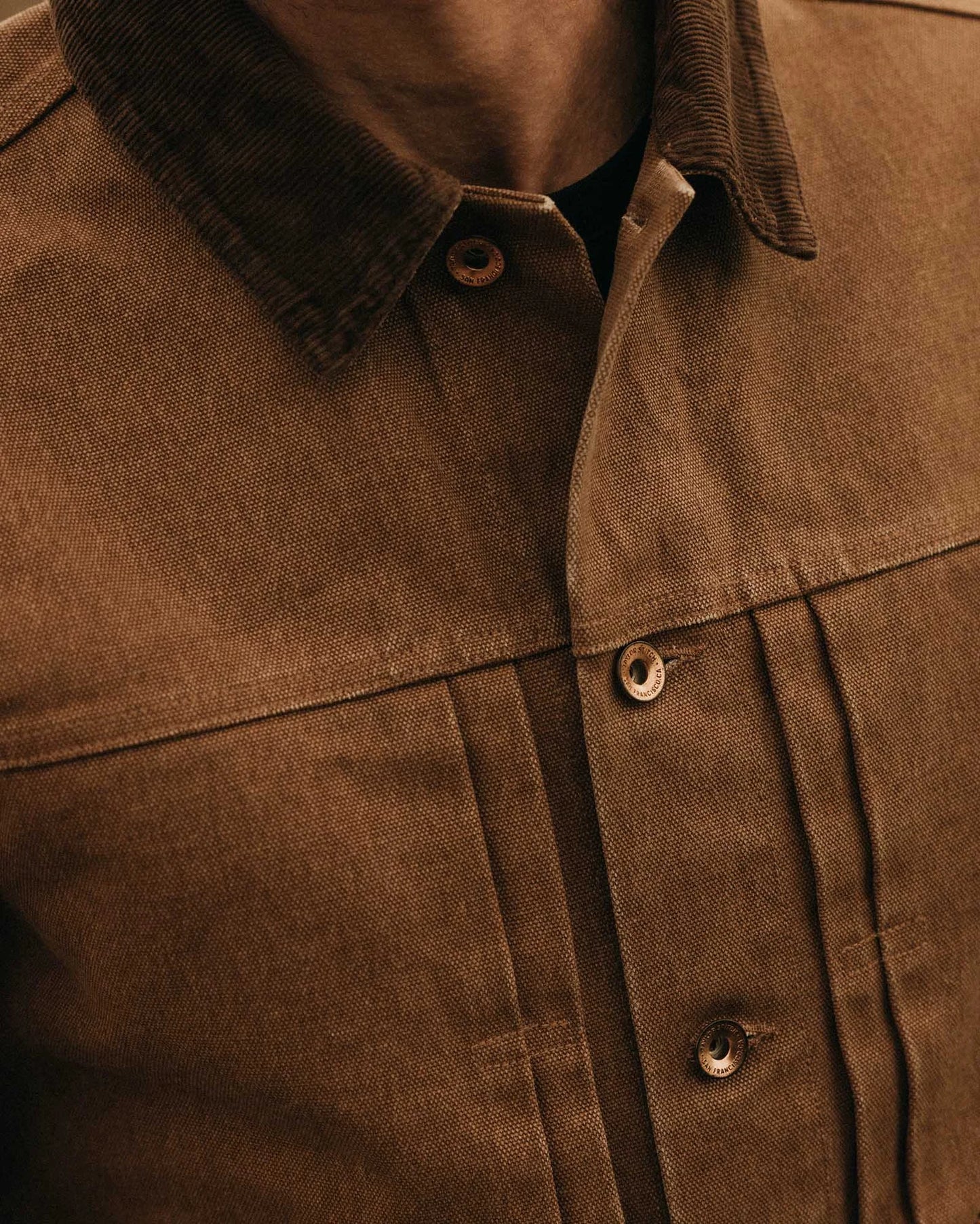 The Ryder Jacket in Tobacco Chipped Canvas
