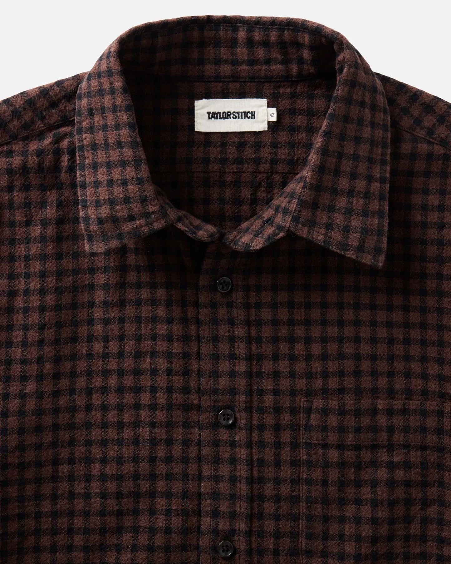 The California Shirt in Black Cherry Gingham