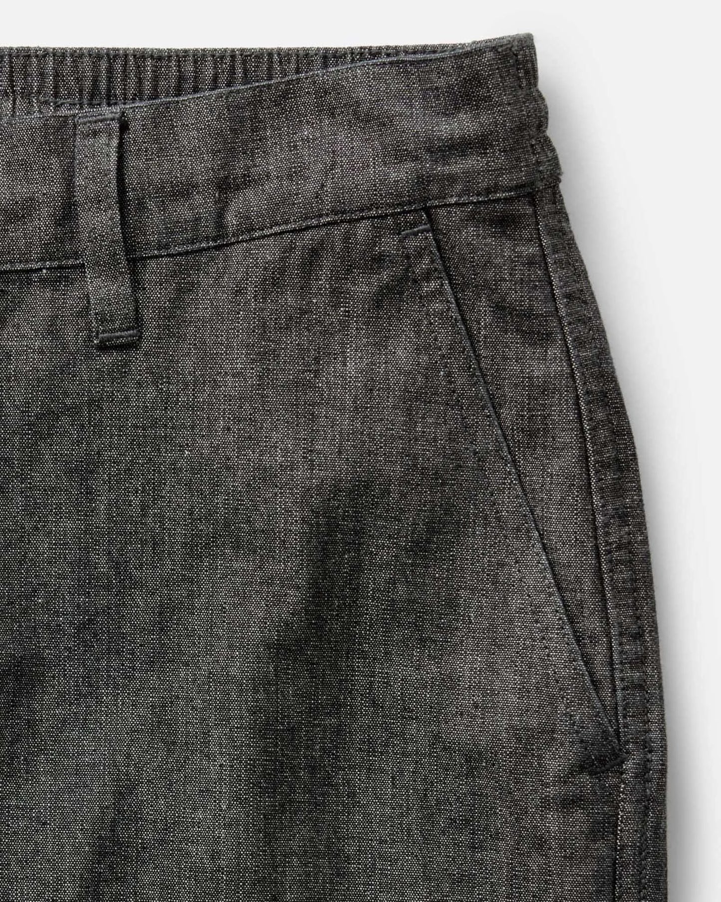 The Easy Pant in Black Indigo Chambray