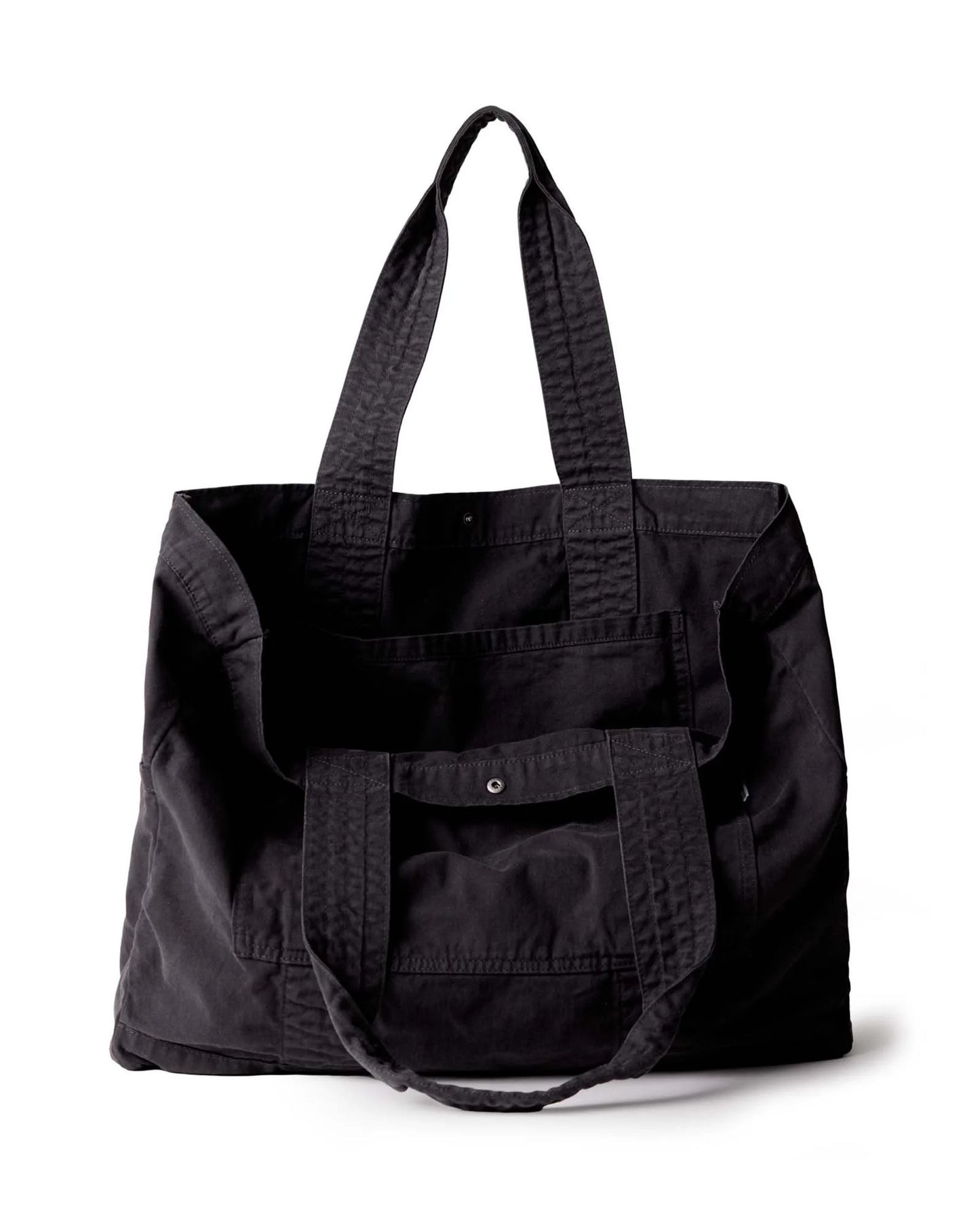 The Foundation Tote in Organic Faded Black