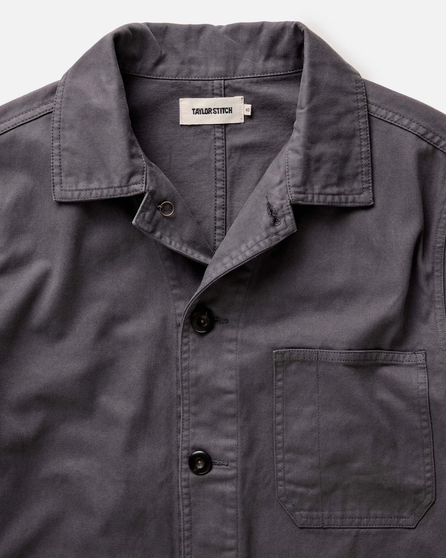 The Ojai Jacket in Organic Charcoal Foundation Twill