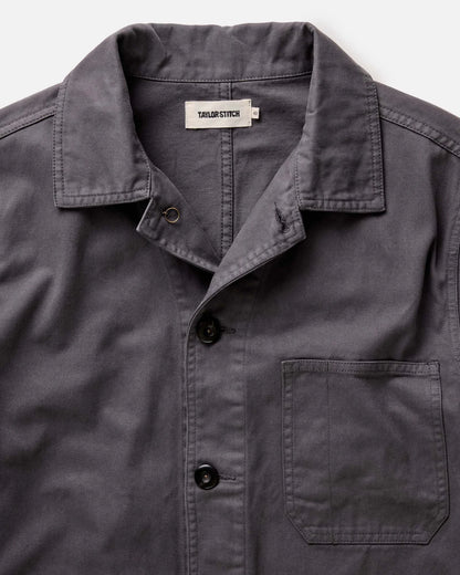 The Ojai Jacket in Organic Charcoal Foundation Twill