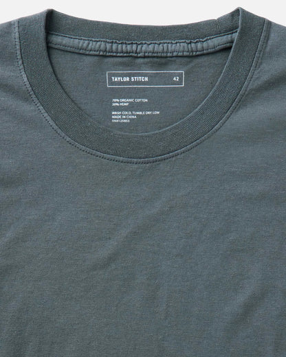 The Cotton Hemp Tee in Navy