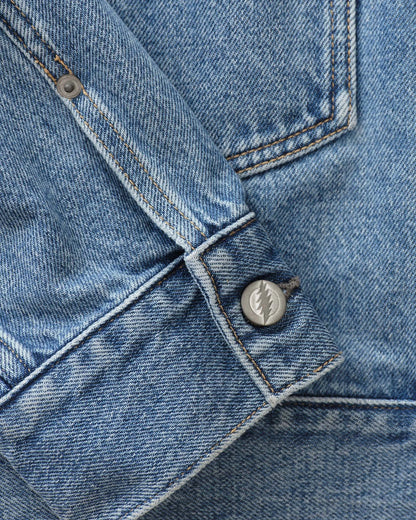 The Haight Jacket in Light Wash Hemp Denim