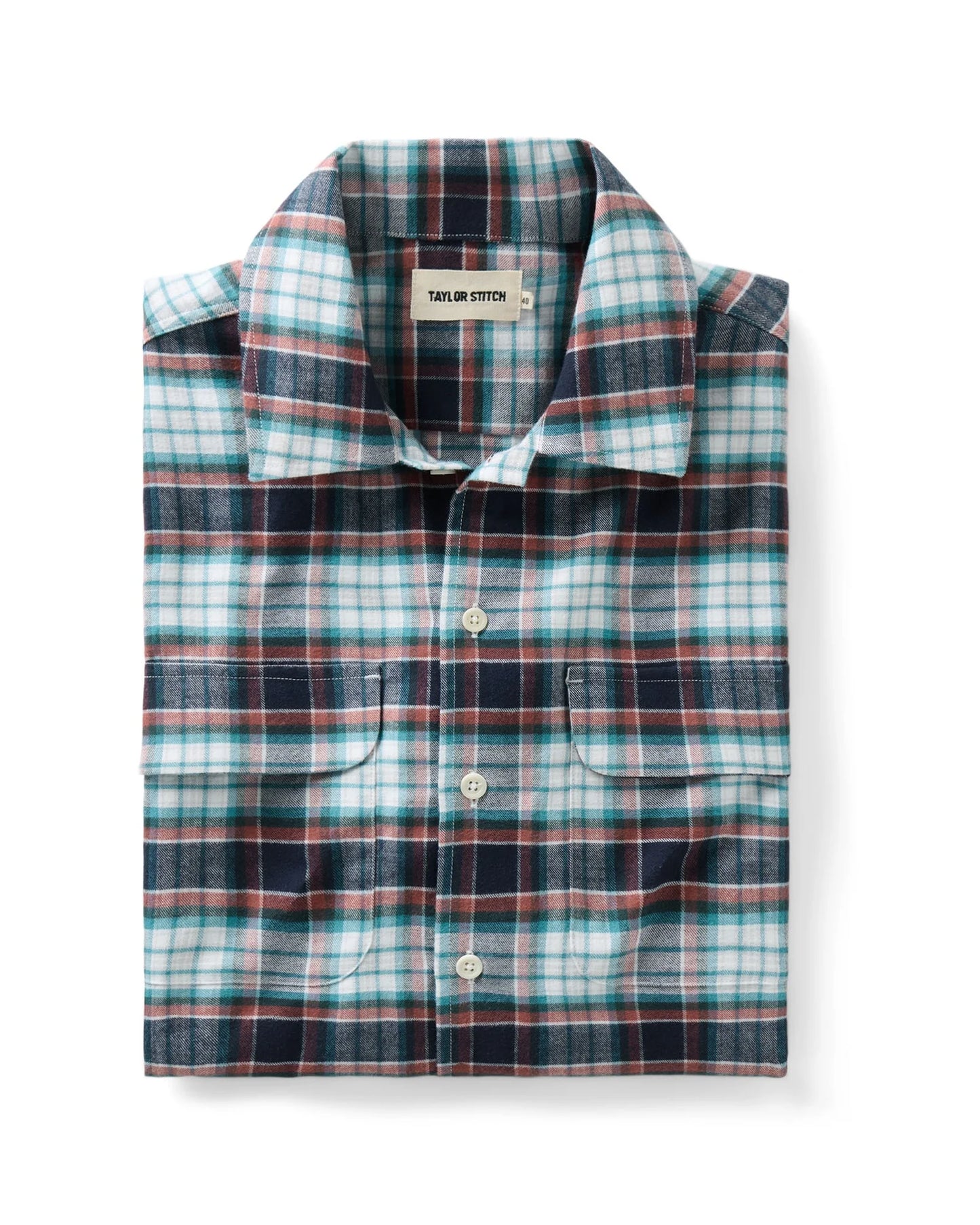 The Shore Shirt in Harbor Check Portuguese Flannel