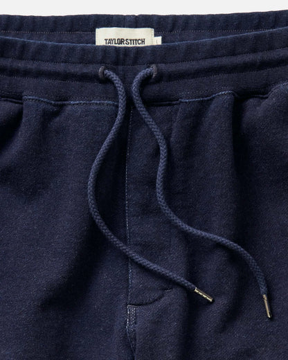 The Sunset Pant in Rinsed Indigo Terry