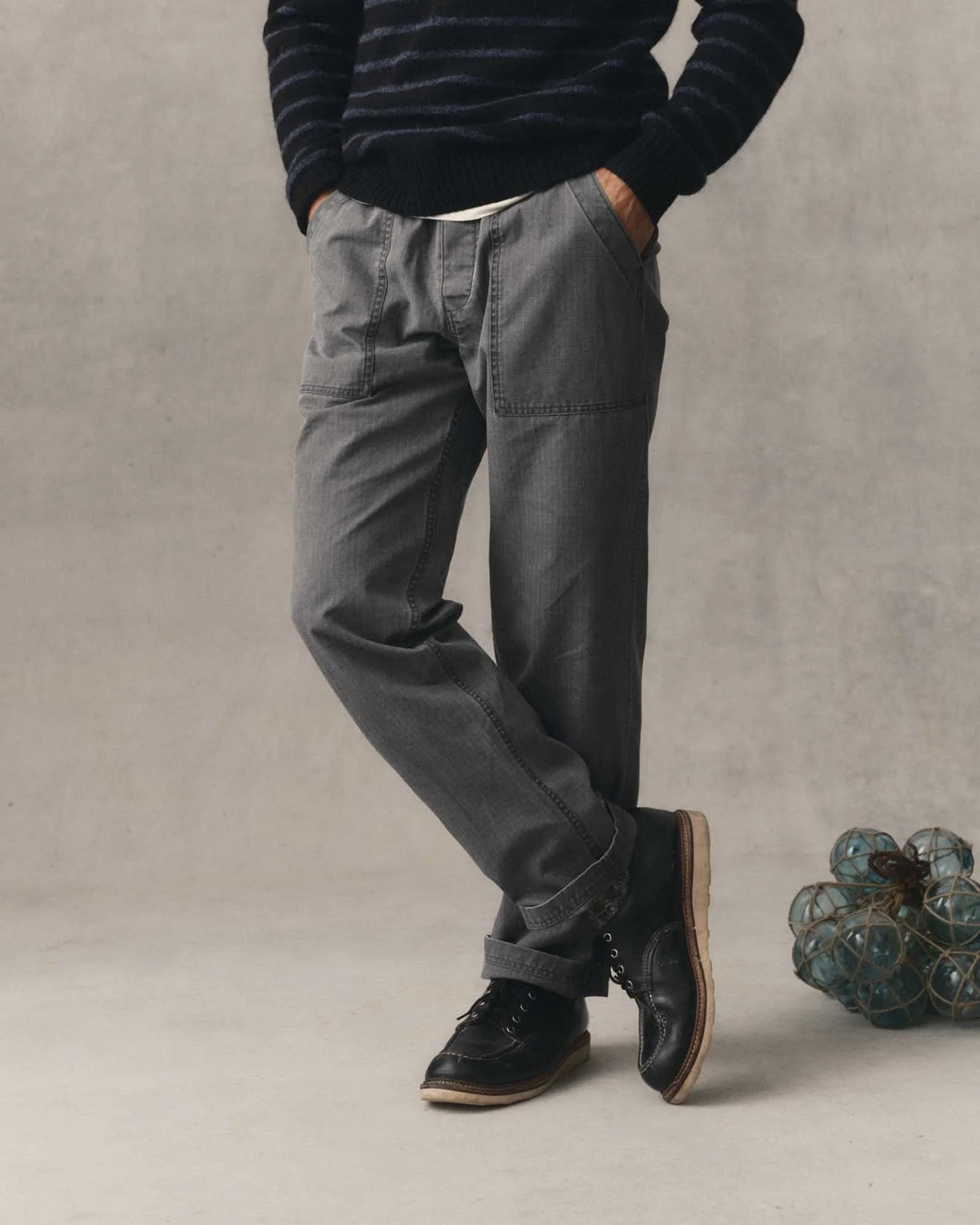 The Breakwater Pant in Dark Grey Ripstop