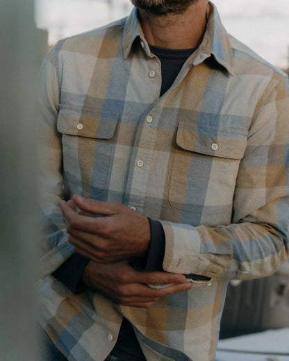 The Craftsman Shirt in Blue Sky Check
