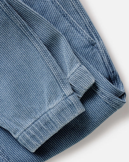 The Apres Pant in Washed Indigo Sashiko