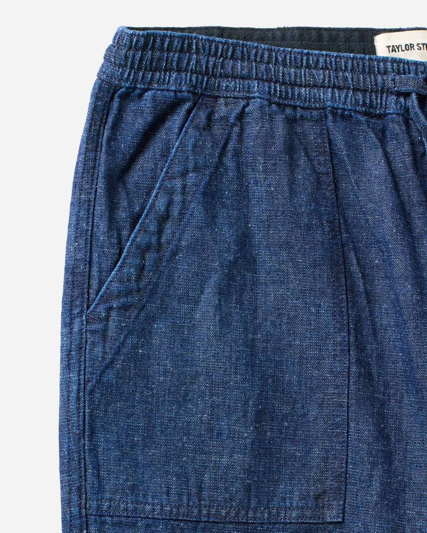 The Breakwater Pant in Rinsed Indigo Hemp Denim