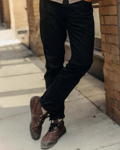 The Slim Jean in Rigid Black Organic Selvedge