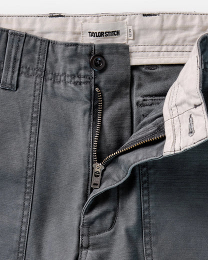 The Surplus Pant in Faded Black Reverse Sateen