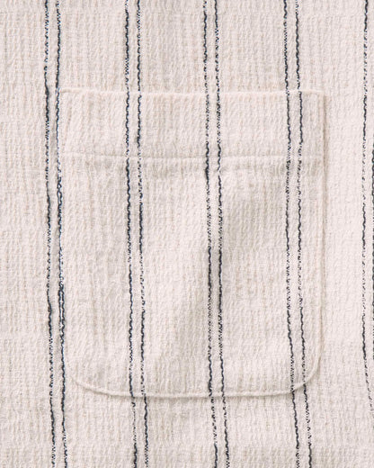 The Short Sleeve California in Tide Stripe Hacci