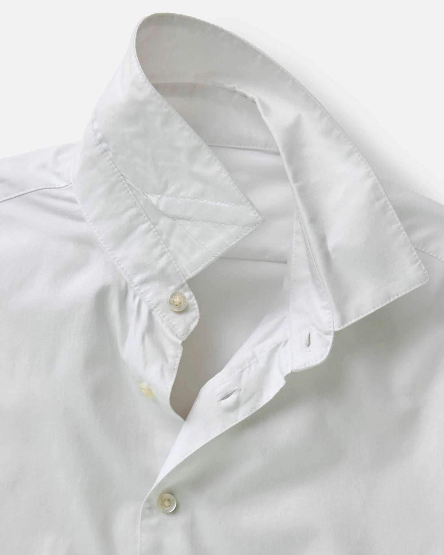 The Hyde Shirt in White Pinpoint Oxford