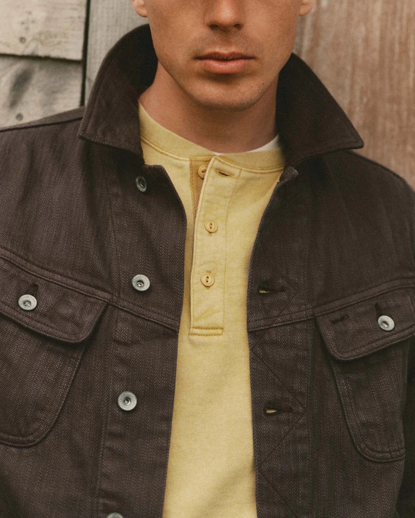 The Long Haul Jacket in Soil Slub Denim