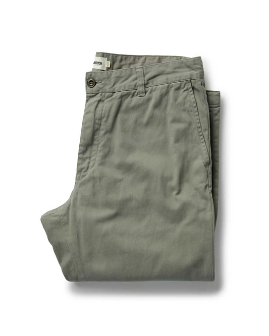 The Straight Foundation Pant in Organic Smoked Olive