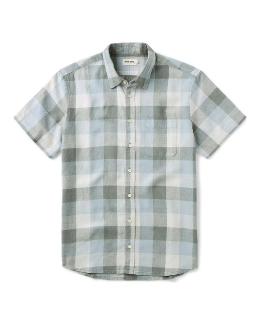The Short Sleeve California in Overcast Check Hemp