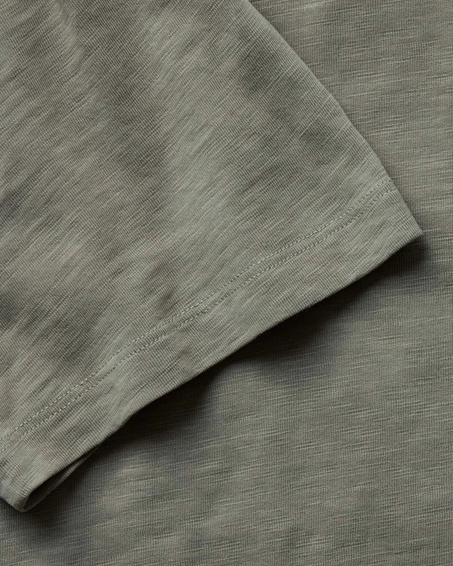 The Slub Tee in Smoked Olive