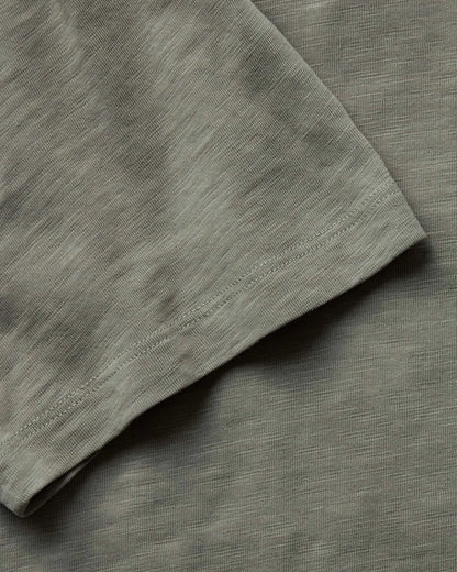 The Slub Tee in Smoked Olive