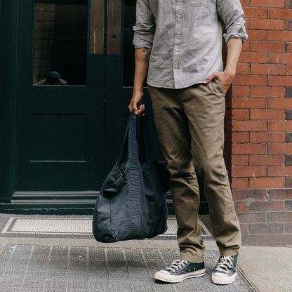The Foundation Tote in Organic Navy