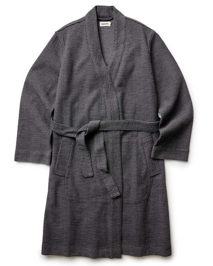 The Apres Robe in Charcoal Sashiko