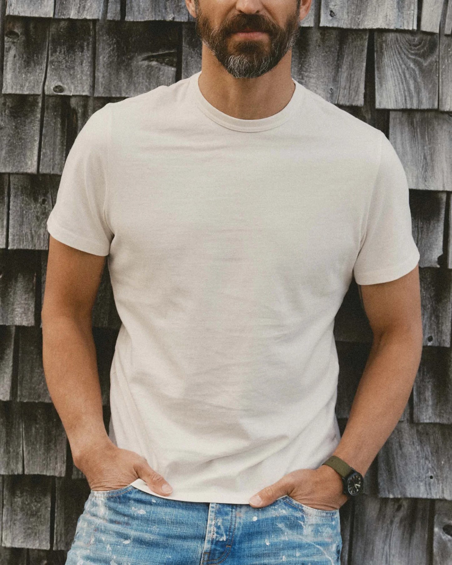 The Organic Cotton Tee in Vintage White