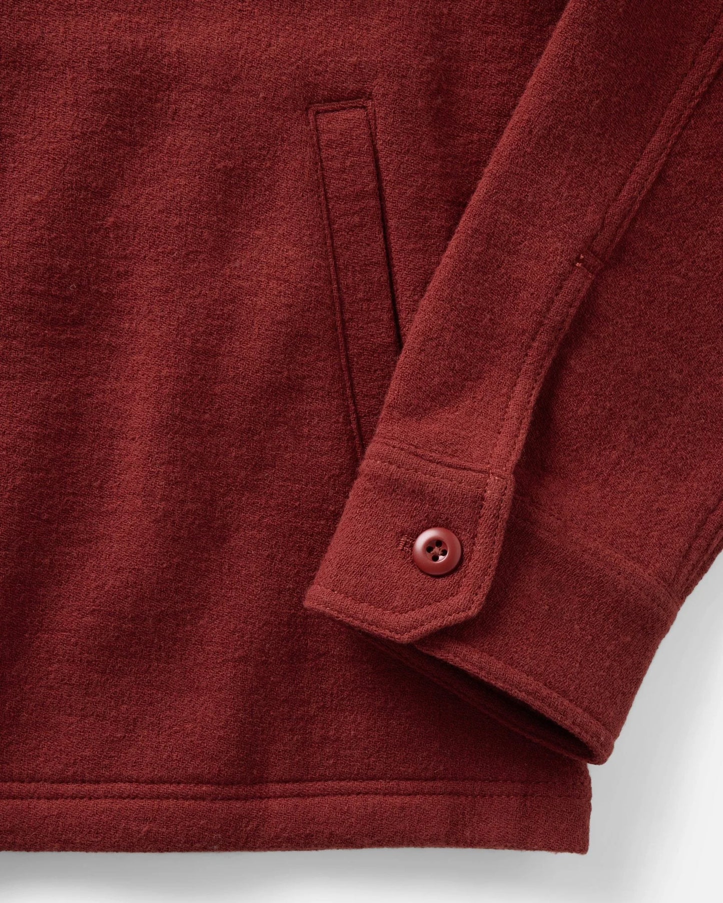 The Kenne Shirt Jacket in Canyon Cotton Wool Crepe