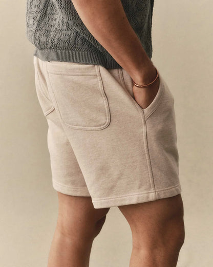 The Sunset Short in Heather Oat Terry