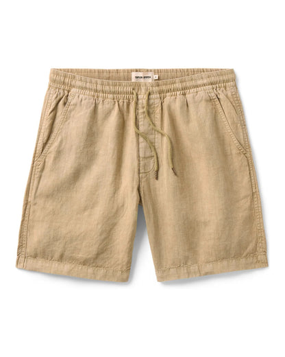 The Apres Short in Field Khaki Hemp