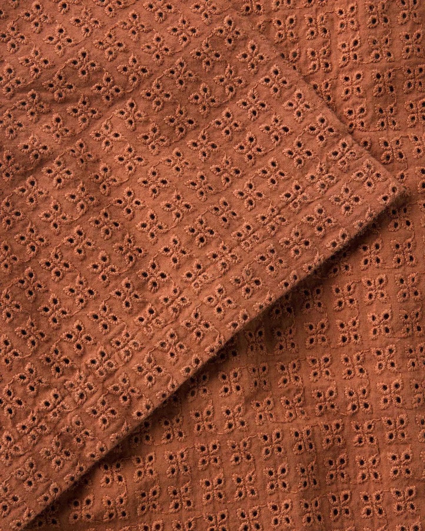 The Davis Shirt in Driftwood Eyelet