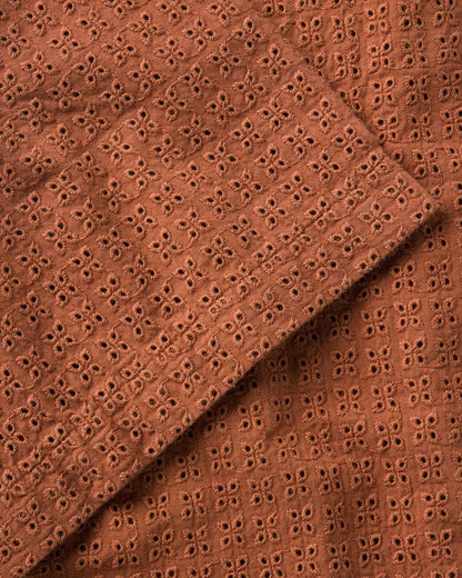 The Davis Shirt in Driftwood Eyelet