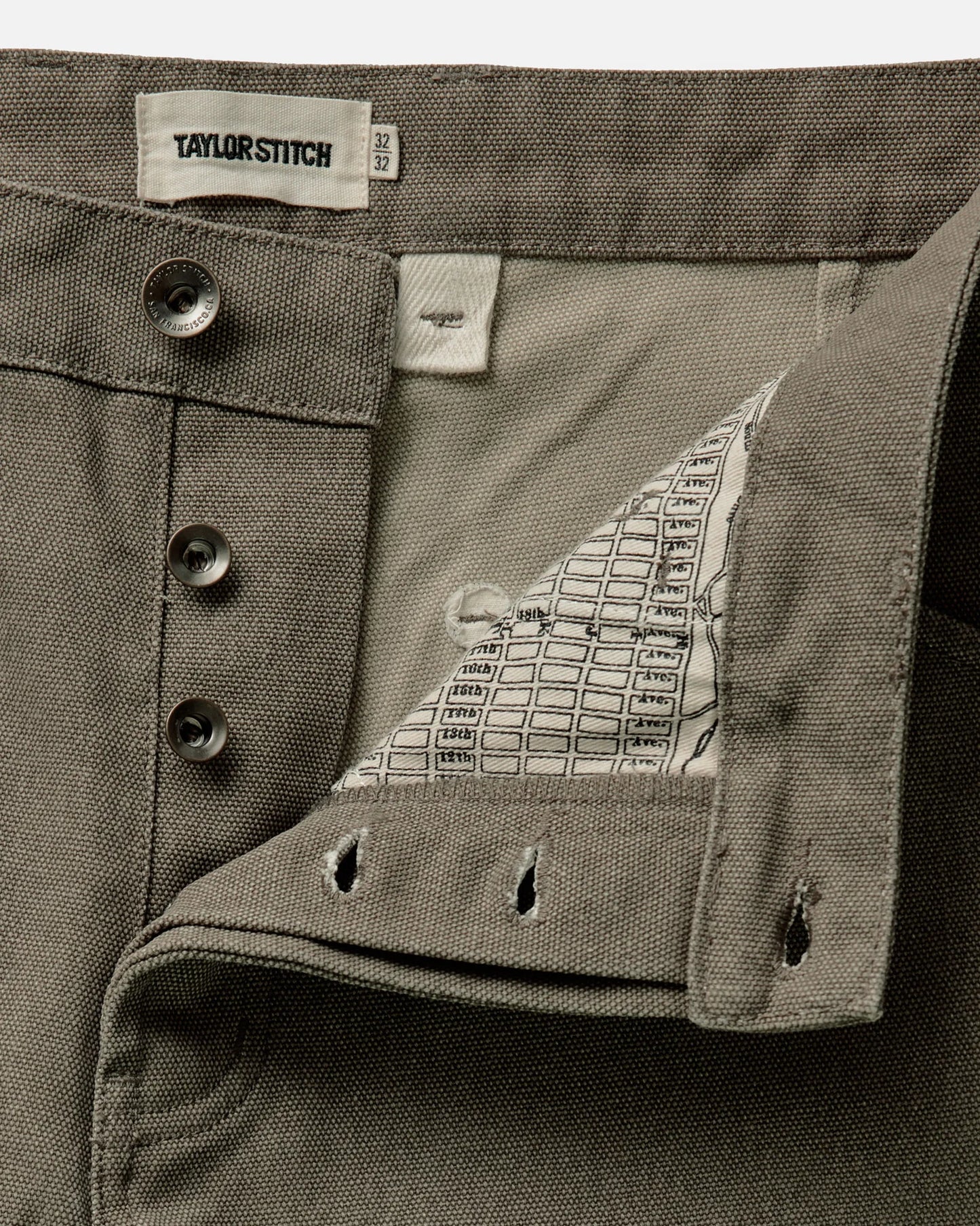 The Chore Pant in Stone Chipped Canvas