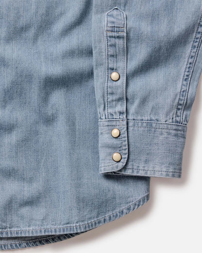 The Glacier Shirt in Washed Indigo Selvedge Denim