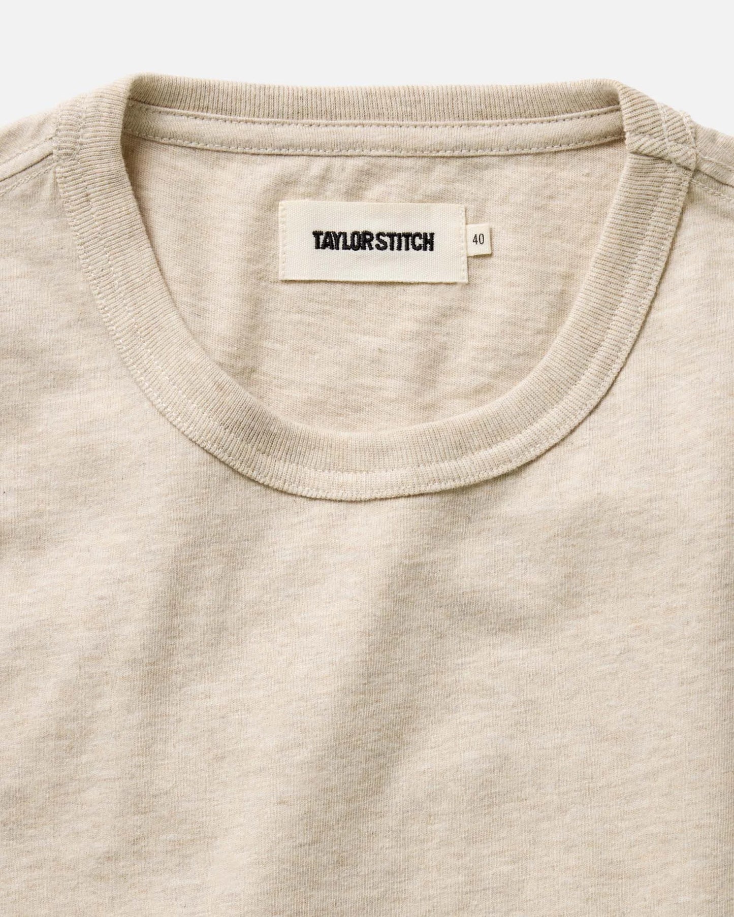 The Organic Cotton Tee in Heather Oat
