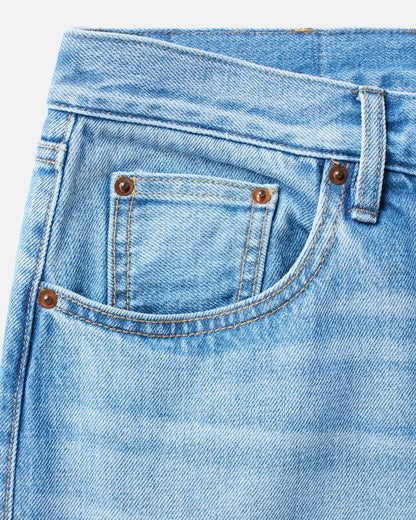 The Democratic Jean in Light Wash Hemp Denim