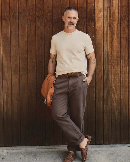The Organic Cotton Tee in Heather Oat