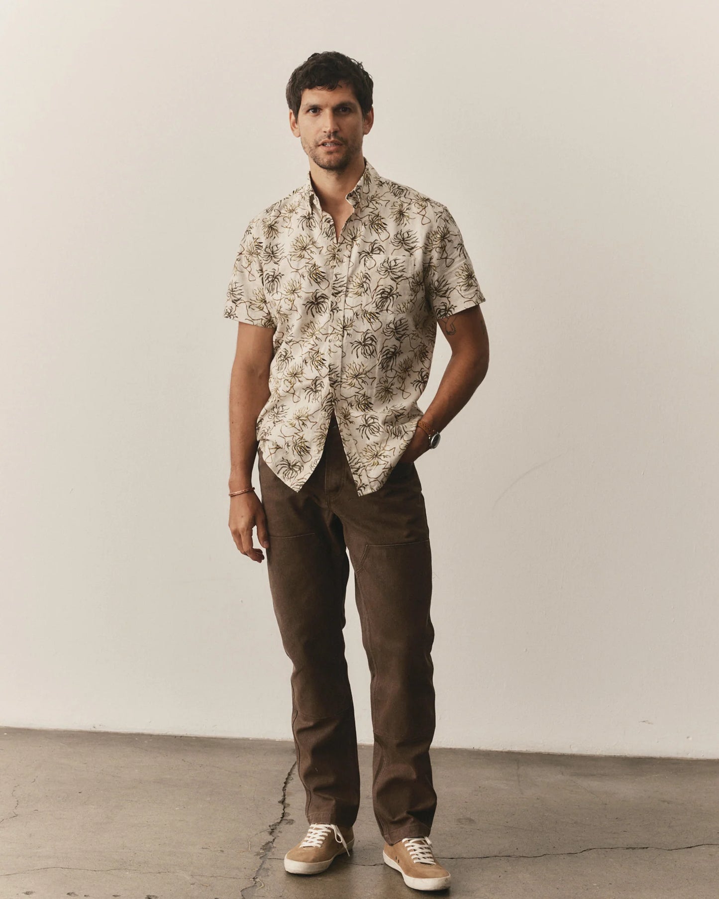 The Short Sleeve Jack in Dried Palms