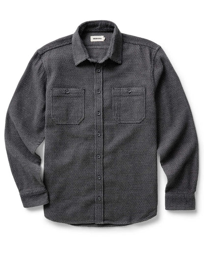 The Utility Shirt in Charcoal Sashiko