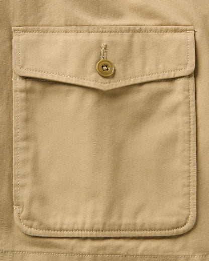 The Airman Jacket in Organic Khaki Foundation Twill
