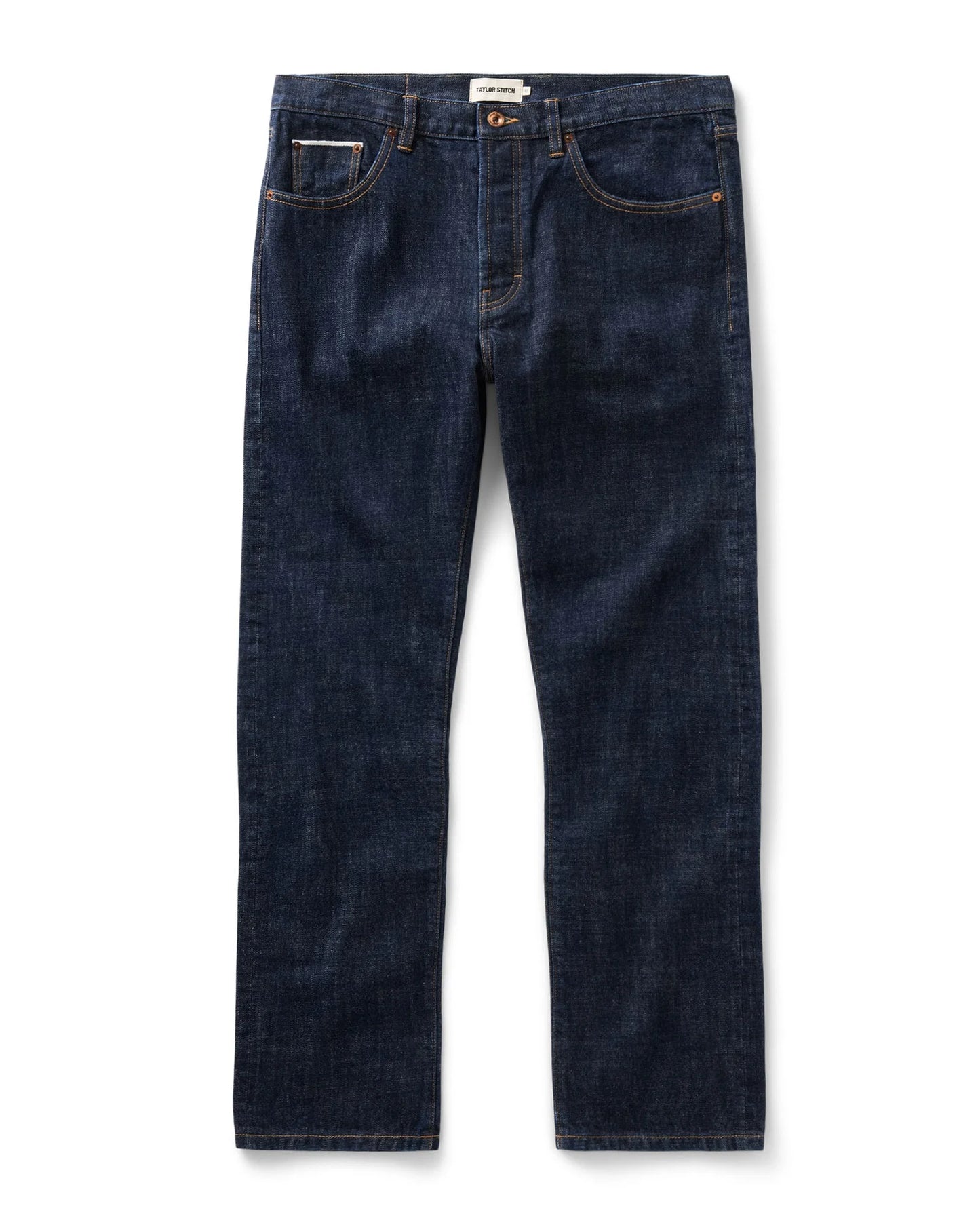 The Straight Jean in Rinsed Organic Selvedge