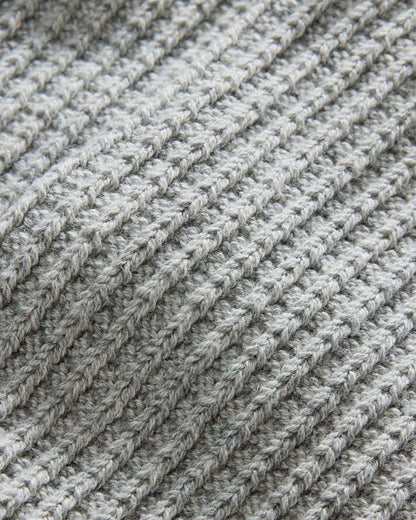 The Waffle Sock in Heather Grey