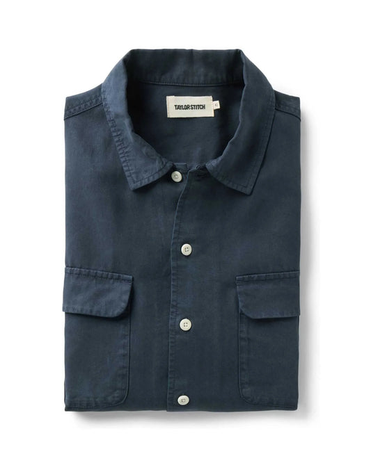 The Shore Shirt in Navy Lyocell
