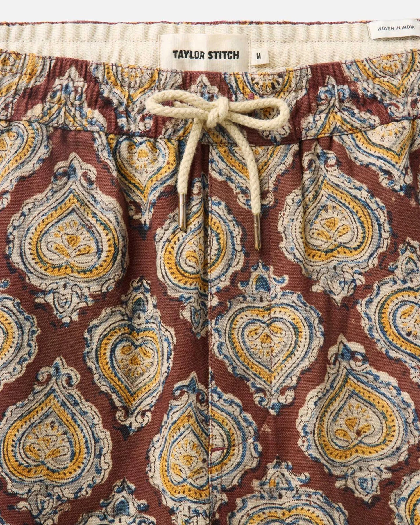 The Apres Short in Sangria Block Print