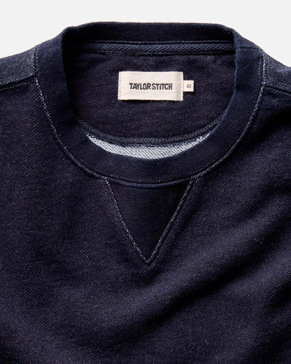 The Sunset Crew in Rinsed Indigo Terry