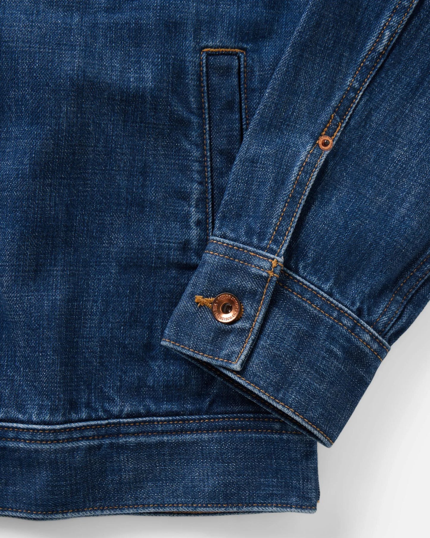 The Long Haul Jacket in Mid Wash Organic Selvedge