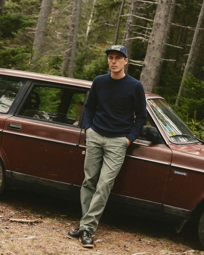 The Surplus Pant in Field Olive Reverse Sateen